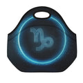 Blue Capricorn Zodiac Sign Print Neoprene Lunch Bag