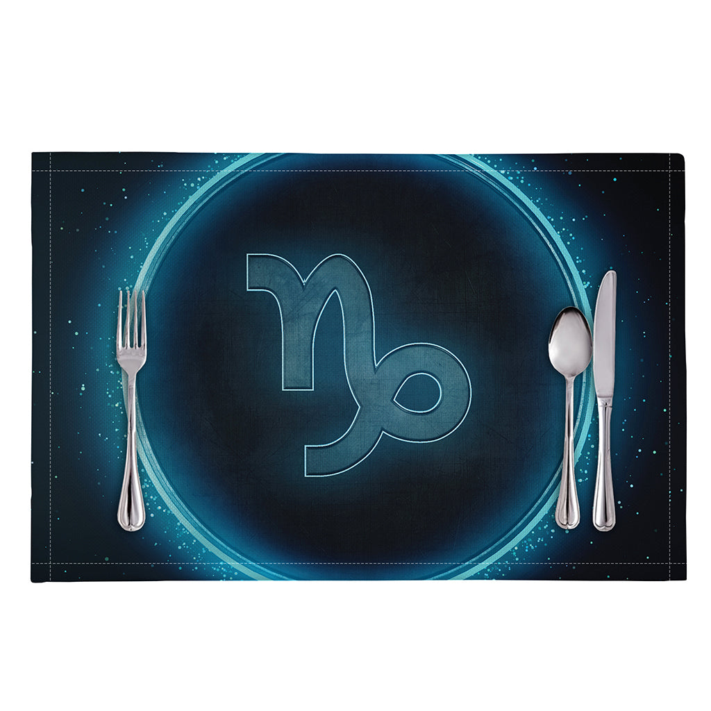 Blue Capricorn Zodiac Sign Print Placemat