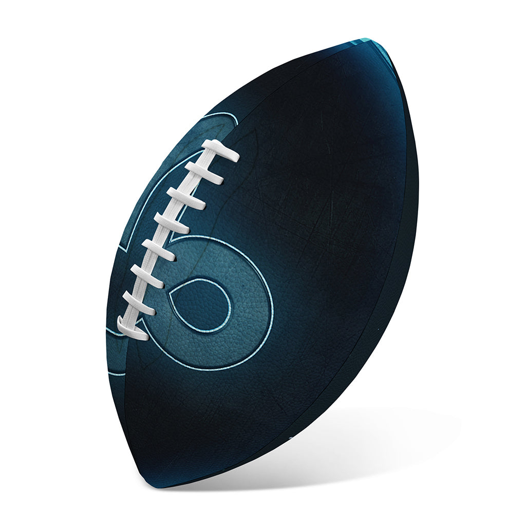 Blue Capricorn Zodiac Sign Print Rugby Ball