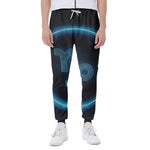 Blue Capricorn Zodiac Sign Print Scuba Joggers