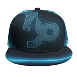 Blue Capricorn Zodiac Sign Print Snapback Cap