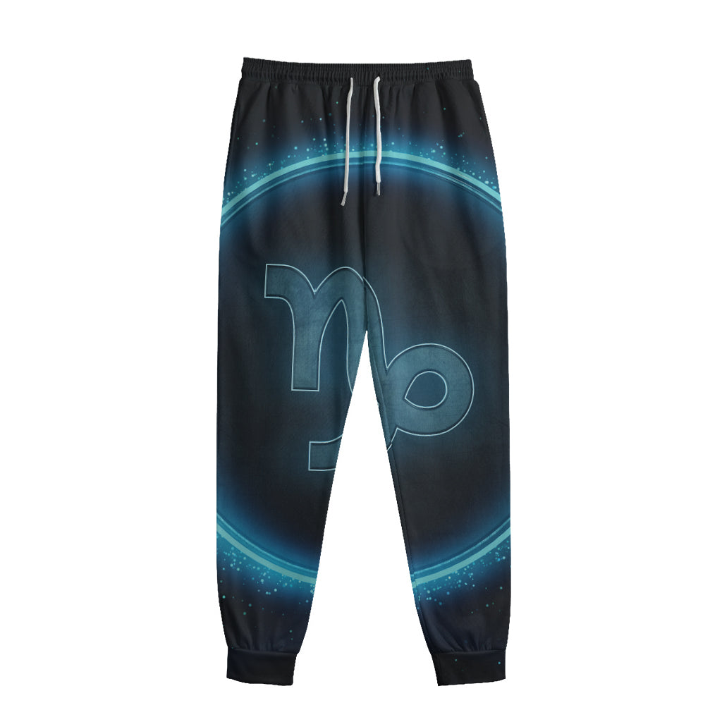 Blue Capricorn Zodiac Sign Print Sweatpants