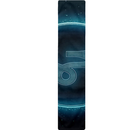 Blue Capricorn Zodiac Sign Print Table Runner