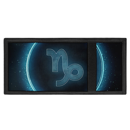 Blue Capricorn Zodiac Sign Print Trifold Wallet