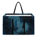 Blue Capricorn Zodiac Sign Print Utility Tote Bag