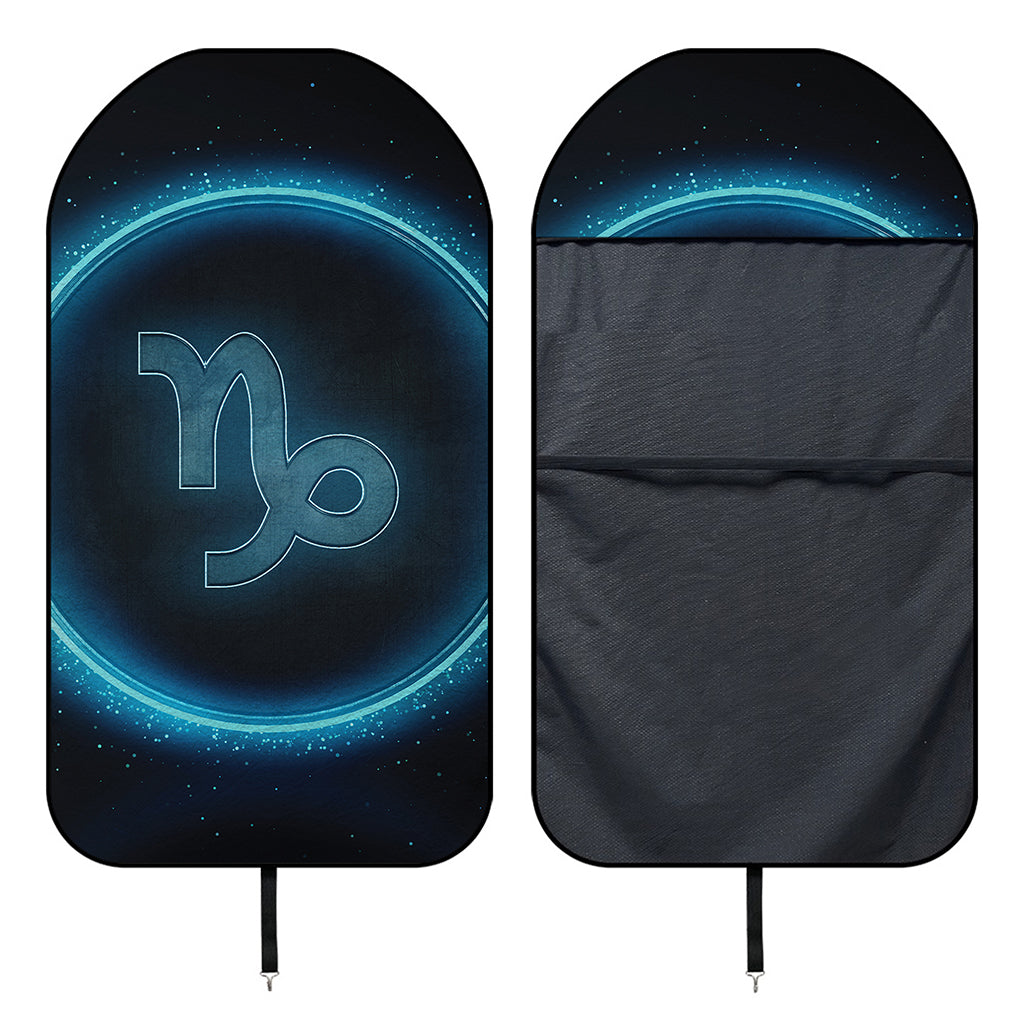 Blue Capricorn Zodiac Sign Print Waterproof Car Seat Cover