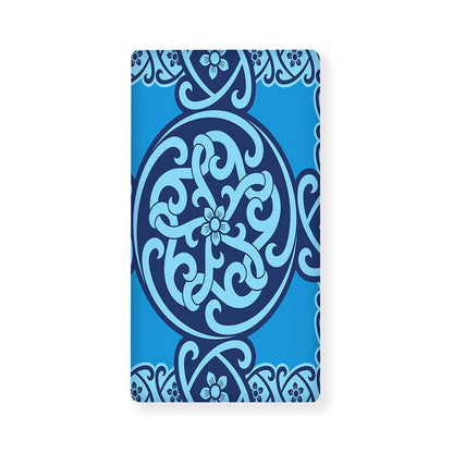 Blue Celtic Symbol Print Baby Crib Sheet