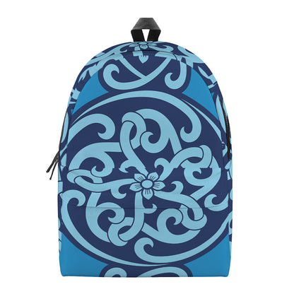 Blue Celtic Symbol Print Backpack