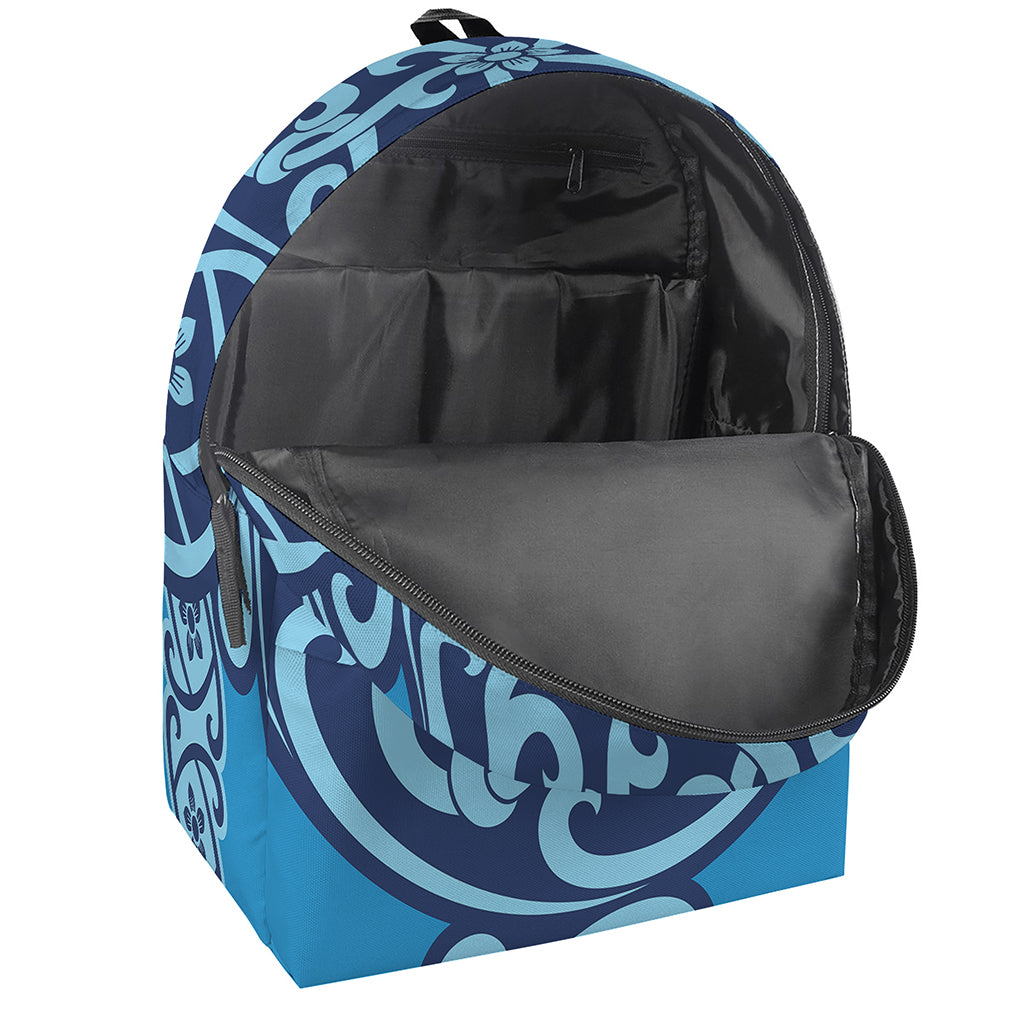 Blue Celtic Symbol Print Backpack