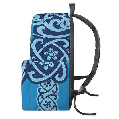 Blue Celtic Symbol Print Backpack