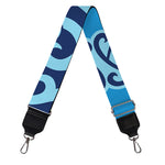 Blue Celtic Symbol Print Bag Strap