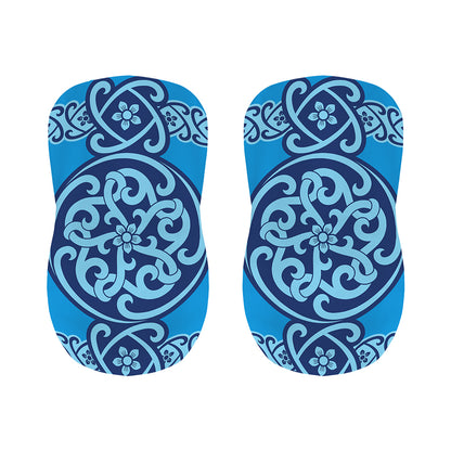 Blue Celtic Symbol Print Bar Stool Covers