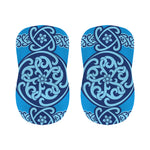 Blue Celtic Symbol Print Bar Stool Covers