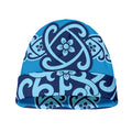 Blue Celtic Symbol Print Beanie