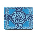Blue Celtic Symbol Print Bifold Wallet