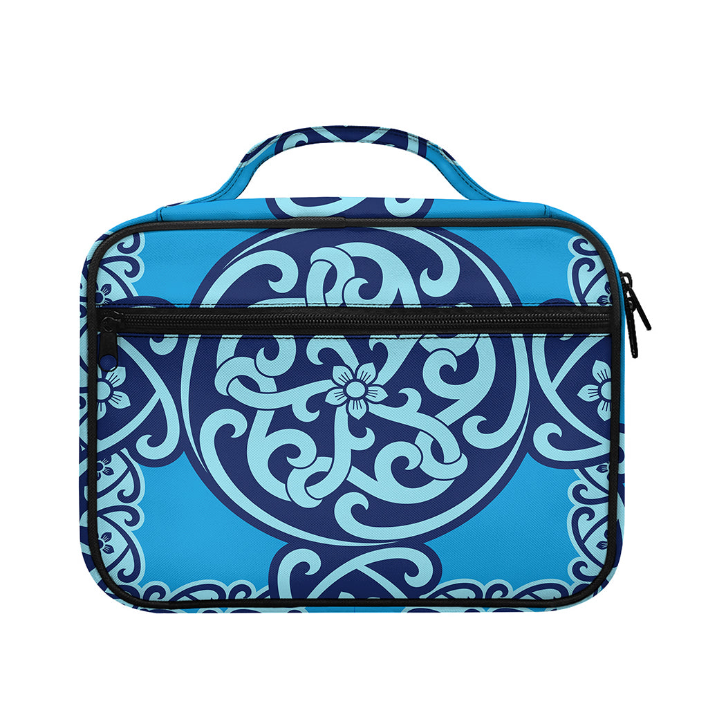 Blue Celtic Symbol Print Briefcase Bible Bag