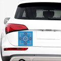Blue Celtic Symbol Print Car Sticker