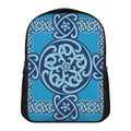 Blue Celtic Symbol Print Casual Backpack