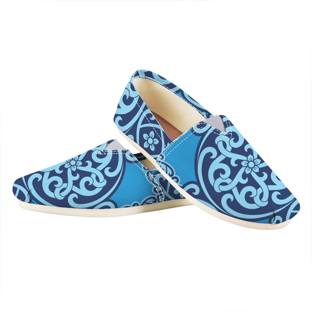 Blue Celtic Symbol Print Casual Shoes