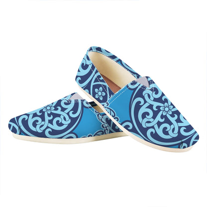 Blue Celtic Symbol Print Casual Shoes