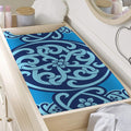 Blue Celtic Symbol Print Changing Pad Cover