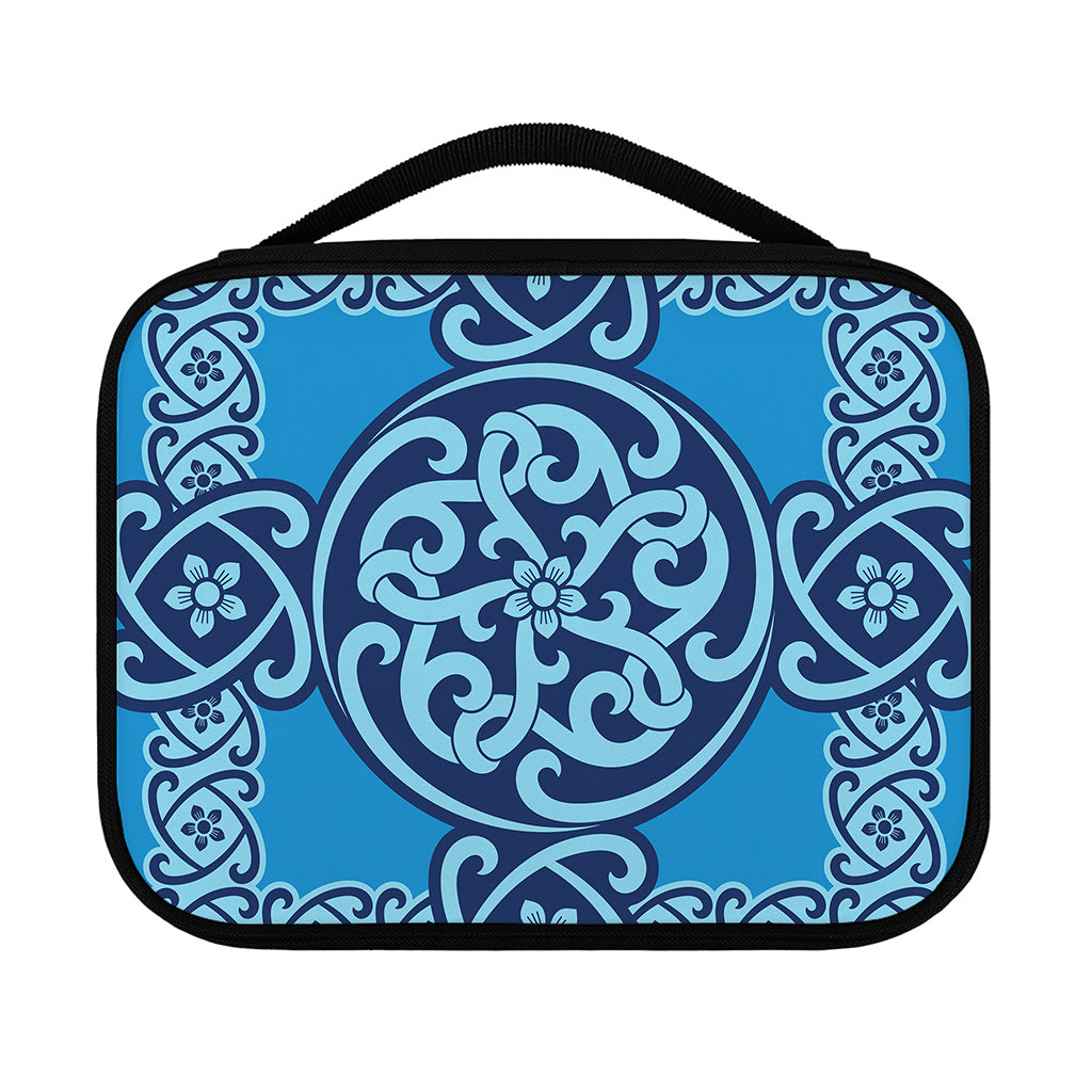 Blue Celtic Symbol Print Classic Bible Case