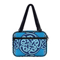 Blue Celtic Symbol Print Double Strap Bible Bag