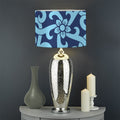 Blue Celtic Symbol Print Drum Lamp Shade