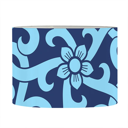 Blue Celtic Symbol Print Drum Lamp Shade