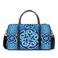 Blue Celtic Symbol Print Duffel Bag