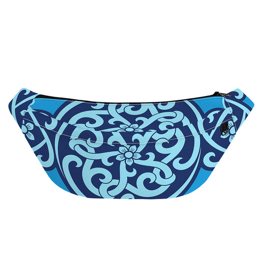 Blue Celtic Symbol Print Fanny Pack