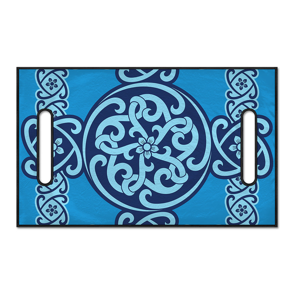 Blue Celtic Symbol Print Golf Cart Seat Cover