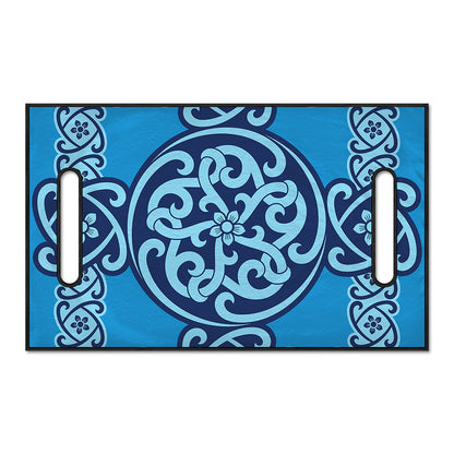 Blue Celtic Symbol Print Golf Cart Seat Cover