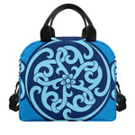 Blue Celtic Symbol Print Insulated Lunch Bag