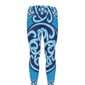 Blue Celtic Symbol Print Men's Leggings