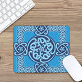 Blue Celtic Symbol Print Mouse Pad