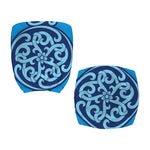 Blue Celtic Symbol Print Office Chair Cover