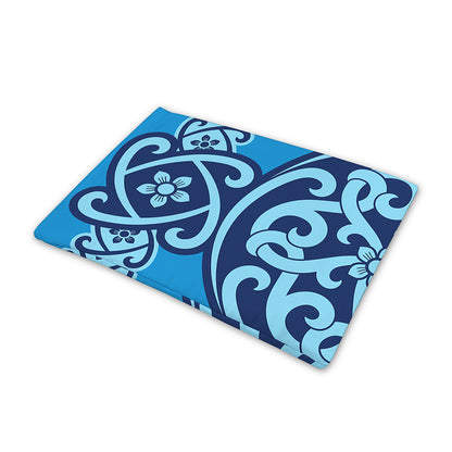 Blue Celtic Symbol Print Pet Cooling Mat Cover