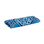 Blue Celtic Symbol Print Piano Keyboard Cover