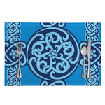 Blue Celtic Symbol Print Placemat
