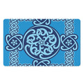 Blue Celtic Symbol Print Polyester Doormat