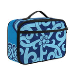 Blue Celtic Symbol Print Portable Lunch Bag