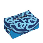 Blue Celtic Symbol Print Rectangle Tissue Box Cover