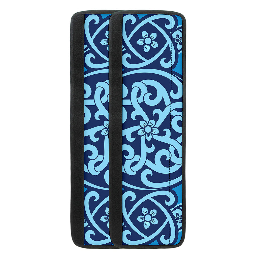 Blue Celtic Symbol Print Refrigerator Handle Covers