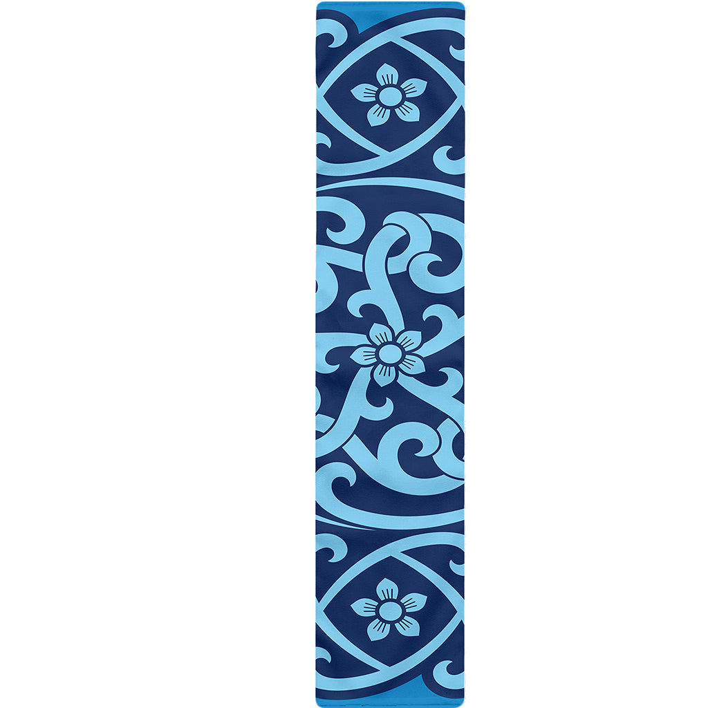 Blue Celtic Symbol Print Table Runner