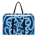 Blue Celtic Symbol Print Utility Tote Bag