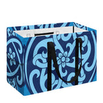 Blue Celtic Symbol Print Utility Tote Bag