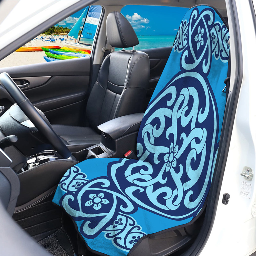 Blue Celtic Symbol Print Waterproof Car Seat Cover