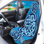 Blue Celtic Symbol Print Waterproof Car Seat Cover