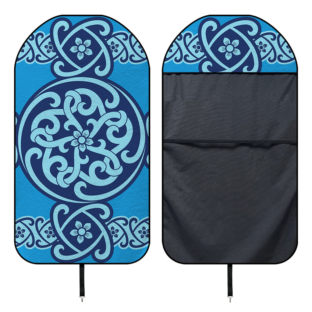 Blue Celtic Symbol Print Waterproof Car Seat Cover